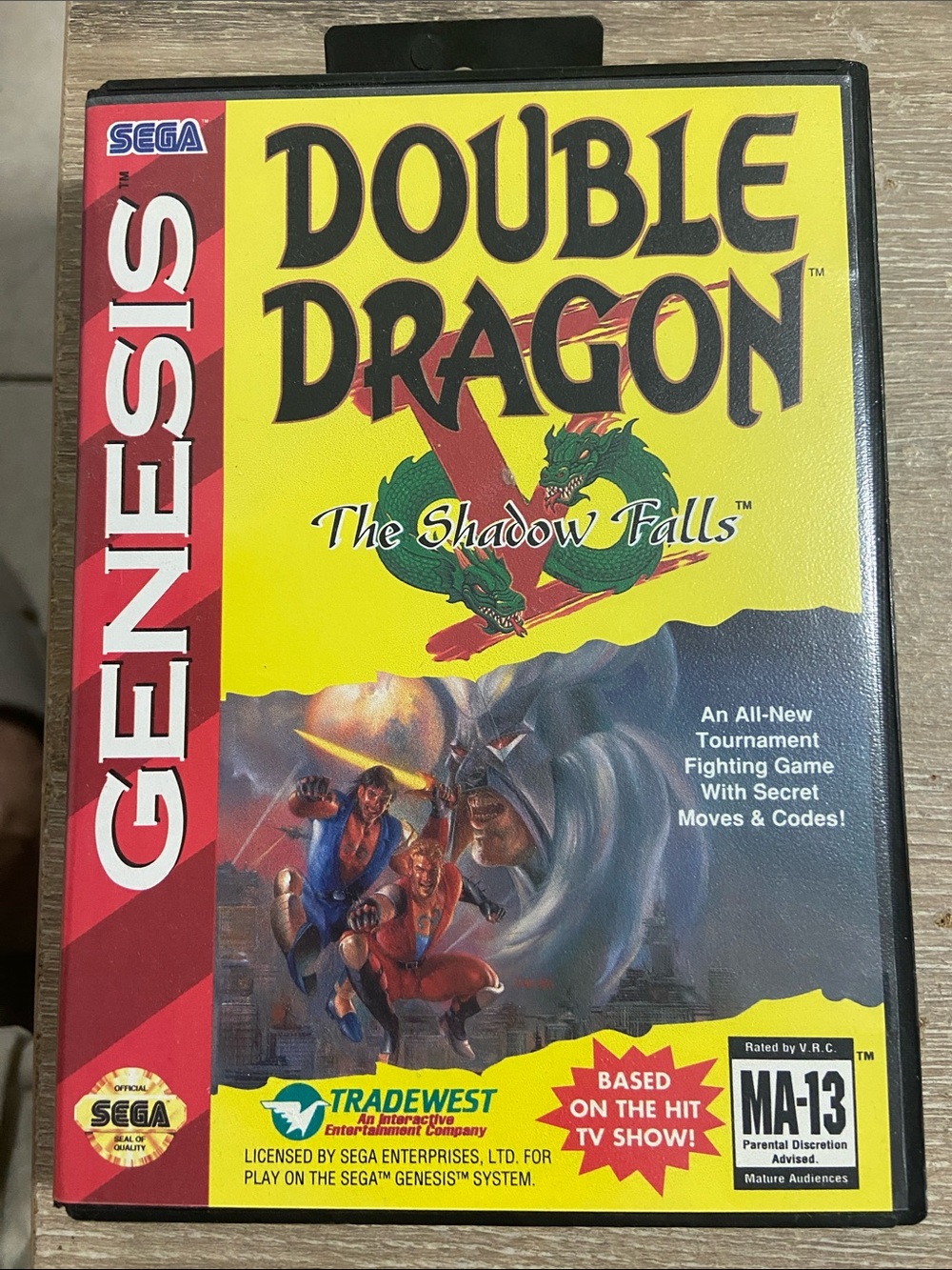 Double Dragon V: The Shadow Falls (Sega Genesis, 1994) CIB Complete